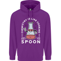 Chemistry is Like Cooking Funny Science Mens 80% Cotton Hoodie Purple