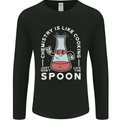 Chemistry is Like Cooking Funny Science Mens Long Sleeve T-Shirt Black