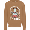 Chemistry is Like Cooking Funny Science Mens Sweatshirt Jumper Caramel Latte