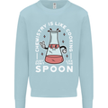 Chemistry is Like Cooking Funny Science Mens Sweatshirt Jumper Light Blue