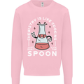 Chemistry is Like Cooking Funny Science Mens Sweatshirt Jumper Light Pink