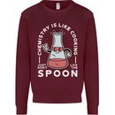 Chemistry is Like Cooking Funny Science Mens Sweatshirt Jumper Maroon