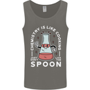 Chemistry is Like Cooking Funny Science Mens Vest Tank Top Charcoal