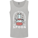 Chemistry is Like Cooking Funny Science Mens Vest Tank Top Sports Grey