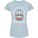 Chemistry is Like Cooking Funny Science Womens Petite Cut T-Shirt Light Blue