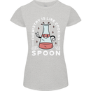 Chemistry is Like Cooking Funny Science Womens Petite Cut T-Shirt Sports Grey