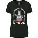 Chemistry is Like Cooking Funny Science Womens Wider Cut T-Shirt Black