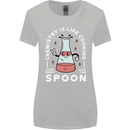 Chemistry is Like Cooking Funny Science Womens Wider Cut T-Shirt Sports Grey