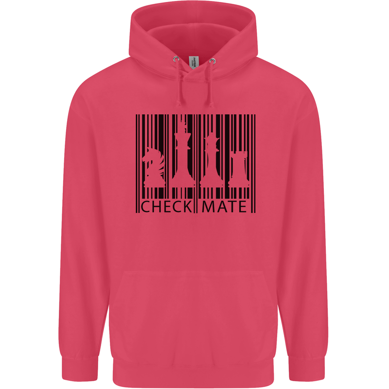 Chess Barcode Player Childrens Kids Hoodie Heliconia