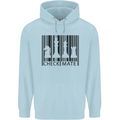 Chess Barcode Player Childrens Kids Hoodie Light Blue