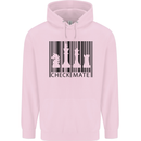 Chess Barcode Player Childrens Kids Hoodie Light Pink