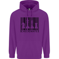 Chess Barcode Player Childrens Kids Hoodie Purple