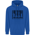 Chess Barcode Player Childrens Kids Hoodie Royal Blue