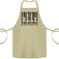 Chess Barcode Player Cotton Apron 100% Organic Khaki