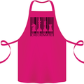 Chess Barcode Player Cotton Apron 100% Organic Pink
