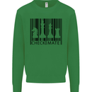 Chess Barcode Player Kids Sweatshirt Jumper Irish Green