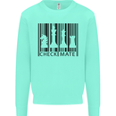 Chess Barcode Player Kids Sweatshirt Jumper Peppermint