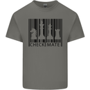 Chess Barcode Player Kids T-Shirt Childrens Charcoal