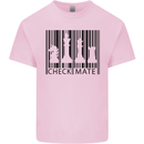 Chess Barcode Player Kids T-Shirt Childrens Light Pink