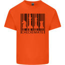 Chess Barcode Player Kids T-Shirt Childrens Orange