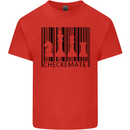 Chess Barcode Player Kids T-Shirt Childrens Red