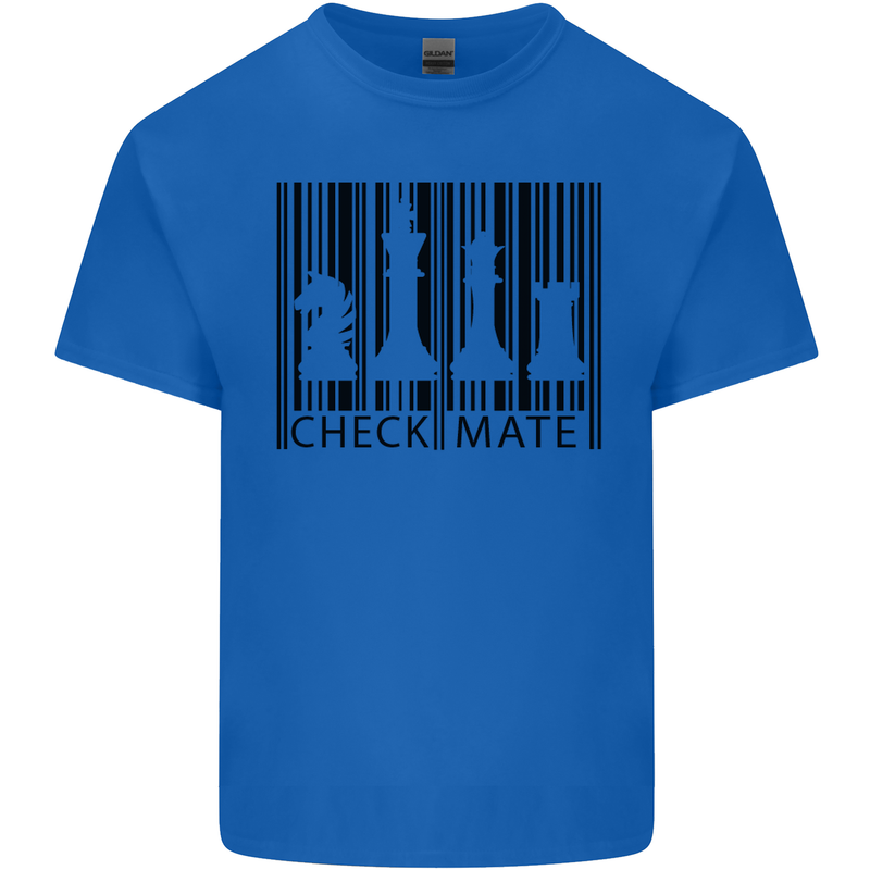 Chess Barcode Player Kids T-Shirt Childrens Royal Blue