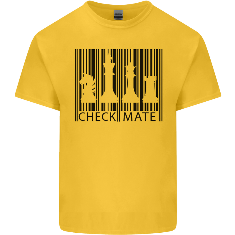 Chess Barcode Player Kids T-Shirt Childrens Yellow