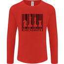 Chess Barcode Player Mens Long Sleeve T-Shirt Red