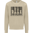 Chess Barcode Player Mens Sweatshirt Jumper Sand
