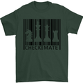 Chess Barcode Player Mens T-Shirt Cotton Gildan Forest Green