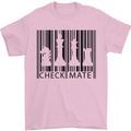 Chess Barcode Player Mens T-Shirt Cotton Gildan Light Pink