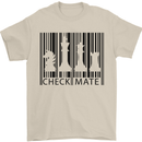 Chess Barcode Player Mens T-Shirt Cotton Gildan Sand