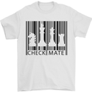 Chess Barcode Player Mens T-Shirt Cotton Gildan White