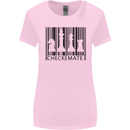 Chess Barcode Player Womens Wider Cut T-Shirt Light Pink