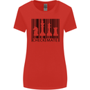 Chess Barcode Player Womens Wider Cut T-Shirt Red