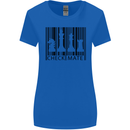 Chess Barcode Player Womens Wider Cut T-Shirt Royal Blue
