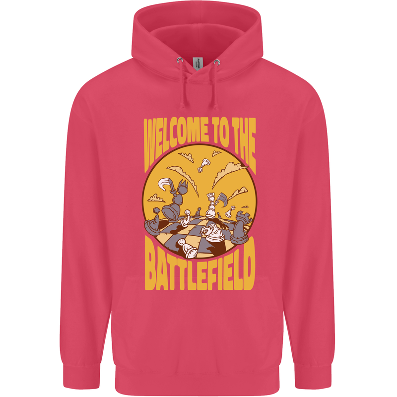 Chess Battlefield Funny Childrens Kids Hoodie Heliconia