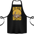 Chess Battlefield Funny Cotton Apron 100% Organic Black
