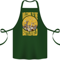 Chess Battlefield Funny Cotton Apron 100% Organic Forest Green