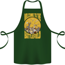 Chess Battlefield Funny Cotton Apron 100% Organic Forest Green