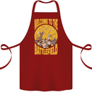 Chess Battlefield Funny Cotton Apron 100% Organic Maroon