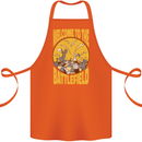 Chess Battlefield Funny Cotton Apron 100% Organic Orange