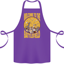 Chess Battlefield Funny Cotton Apron 100% Organic Purple