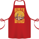 Chess Battlefield Funny Cotton Apron 100% Organic Red