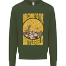 Chess Battlefield Funny Kids Sweatshirt Jumper Forest Green