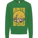 Chess Battlefield Funny Kids Sweatshirt Jumper Irish Green