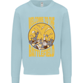 Chess Battlefield Funny Kids Sweatshirt Jumper Light Blue