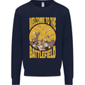 Chess Battlefield Funny Kids Sweatshirt Jumper Navy Blue