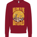 Chess Battlefield Funny Kids Sweatshirt Jumper Red