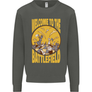 Chess Battlefield Funny Kids Sweatshirt Jumper Storm Grey